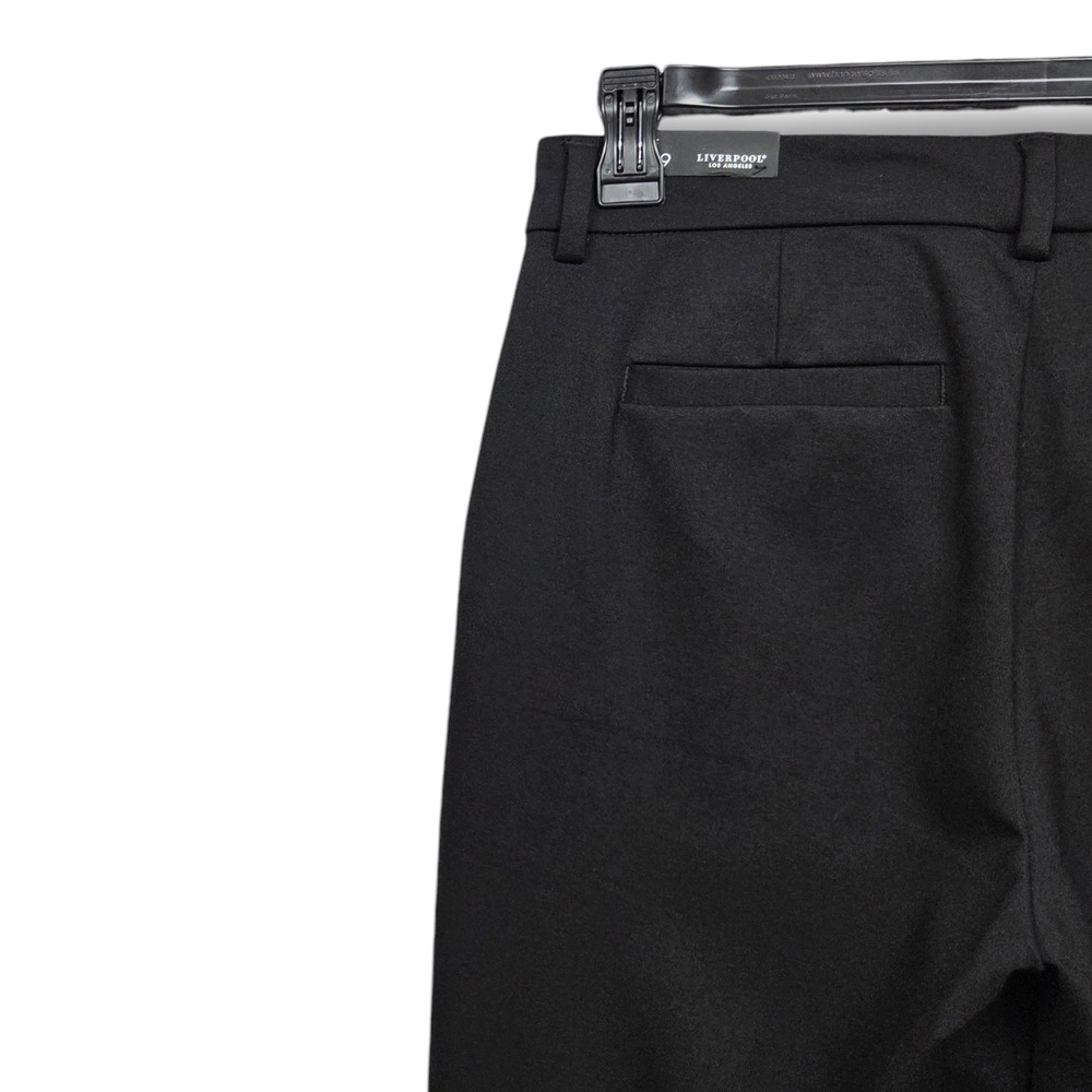 Liverpool Kelsey Trouser Womens 8 Tall Black Mid Rise Slim Leg Pants - Picture 7 of 12